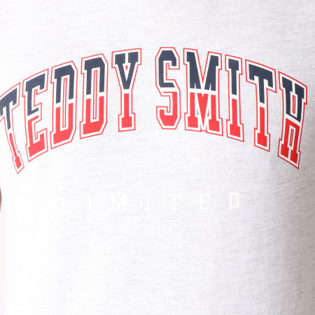 Teddy Smith - Tee Shirt Tid Retro Gris  Chiné