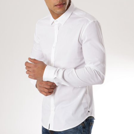 Teddy Smith - Chemise Manches Longues Clovery Blanc