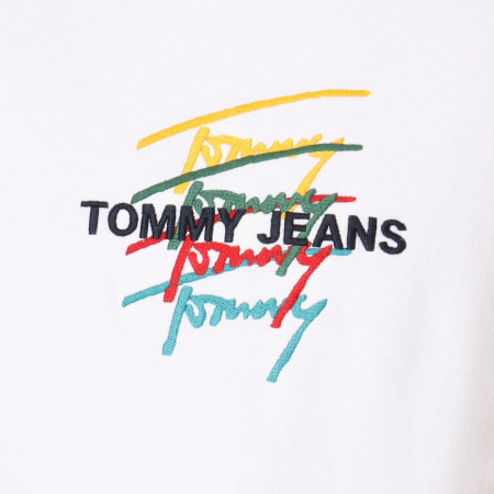 Tommy Hilfiger - Sweat Capuche Signature Logo 5329 Blanc