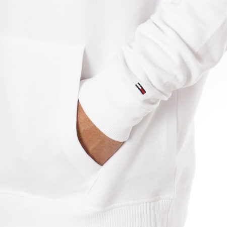 Tommy Hilfiger - Sweat Capuche Signature Logo 5329 Blanc