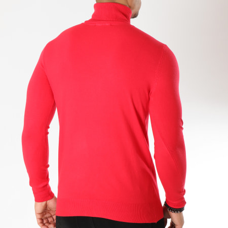 Uniplay - Pull Col Roulé CT003 Rouge