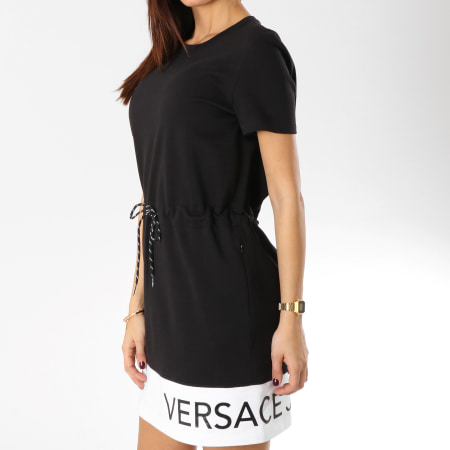 Versace Jeans Couture - Robe Femme D2HTA418-13882 Noir Blanc