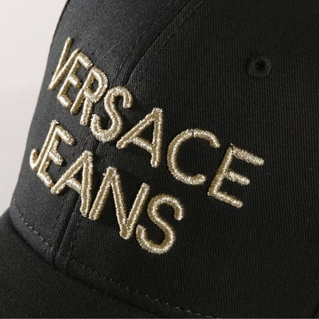 Versace Jeans Couture - Casquette Logo Noir Doré