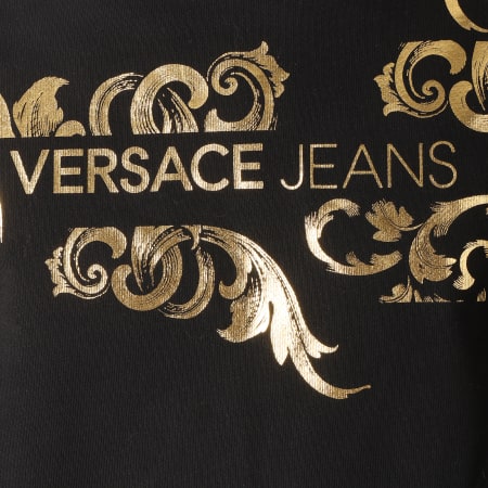 Versace Jeans Couture - Sweat Crewneck Tup300 B7GTA7FU Noir Doré