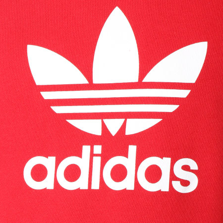 Adidas Originals - Sweat Capuche Trefoil DX3614 Rouge