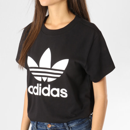 Adidas Originals - Tee Shirt Femme Boyfriend DX2323 Noir Blanc