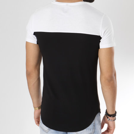 DC Comics - Tee Shirt Oversize Bicolore Logo Noir Blanc