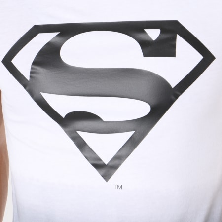 DC Comics - Tee Shirt Dégradé Logo Blanc Noir