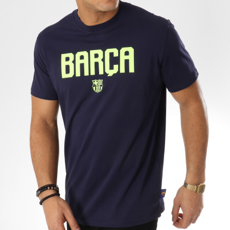 FC Barcelona - Tee Shirt Fan B18001 Bleu Marine