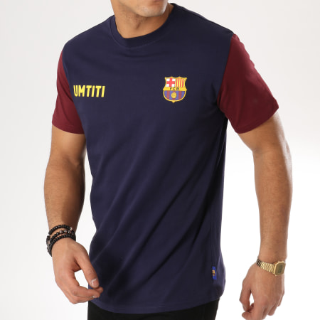 FC Barcelona - Tee Shirt Player Umtiti N23 B18006 Bleu Marine Bordeaux