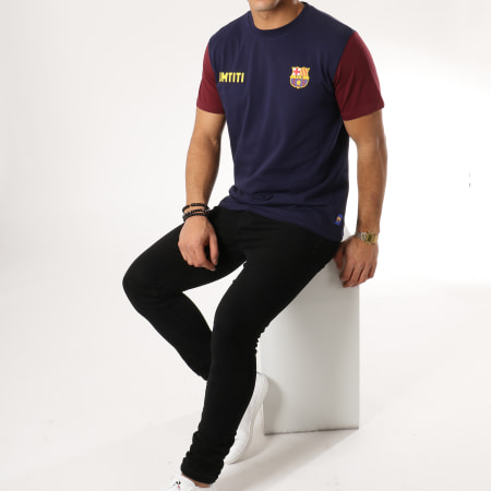 FC Barcelona - Tee Shirt Player Umtiti N23 B18006 Bleu Marine Bordeaux