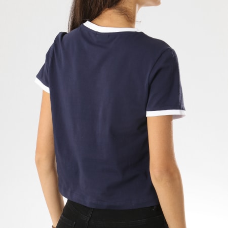 Fila - Tee Shirt Femme Crop Ashley 687081 Bleu Marine 