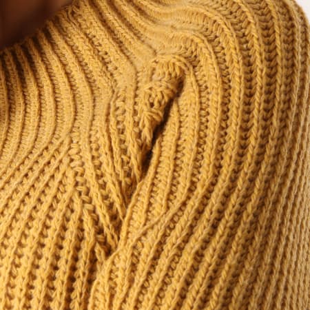 Robe pull sales jaune moutarde femme