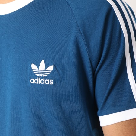 Adidas Originals - Tee Shirt 3 Stripes DV1564 Bleu Ciel Blanc