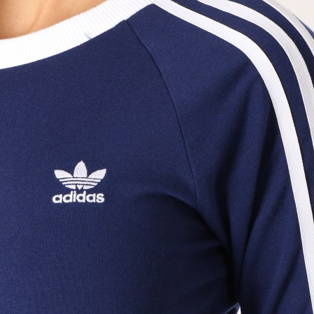 Adidas Originals - Robe Femme 3 Stripes DV2609 Bleu Marine Blanc