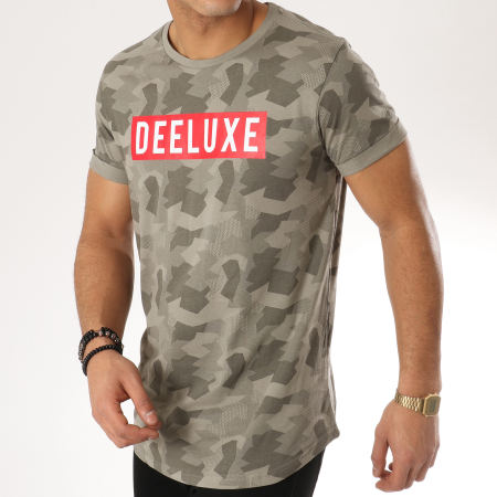 Deeluxe - Tee Shirt Oversize Weak Vert Kaki Camouflage