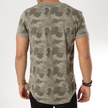 Deeluxe - Tee Shirt Oversize Weak Vert Kaki Camouflage