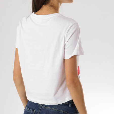 Fila - Tee Shirt Femme Crop Early Blanc