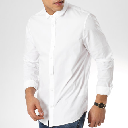Petrol Industries - Chemise Manches Longues SIL001 Blanc