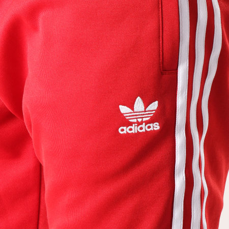 Adidas Originals - Pantalon Jogging A Bandes SST DV1534 Rouge