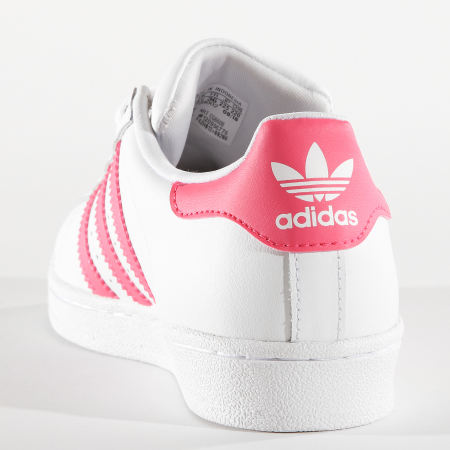 Adidas Originals - Baskets Femme Superstar CG6608 Footwear White Real Pink 