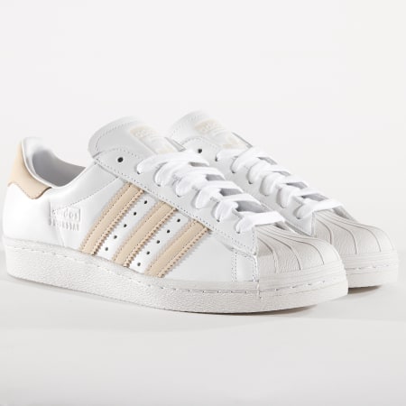 Adidas Originals - Baskets Superstar 80s CG7085 Footwear White Ecru Tint Crystal White