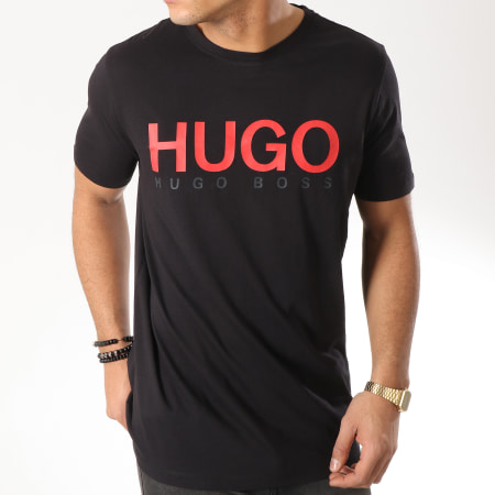 HUGO - Tee Shirt Dolive 50406203 Noir Rouge
