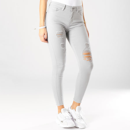 Girls Outfit - Jean Skinny Femme A2007-4 Gris