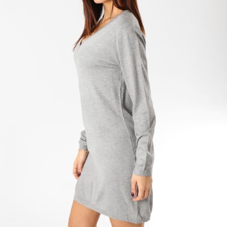 Girls Outfit - Robe Pull Femme LX230 Gris Chiné