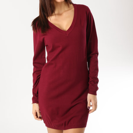 Girls Outfit - Robe Pull Femme LX230 Bordeaux