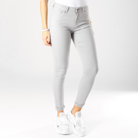 Girls Outfit - Jean Skinny Femme A2001-8 Gris
