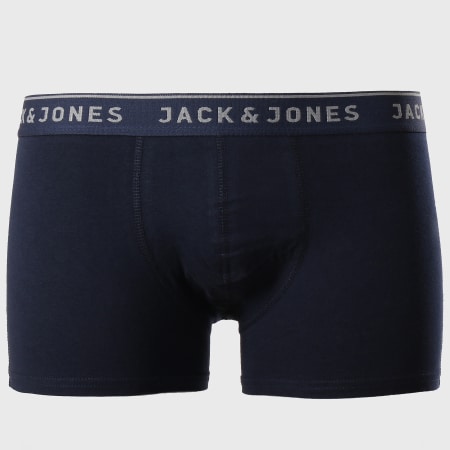 Jack And Jones - Lot De 2 Boxers Vincent Gris Bleu Marine