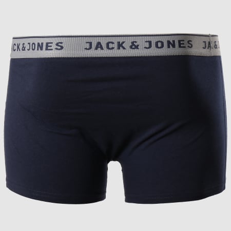 Jack And Jones - Lot De 2 Boxers Vincent Gris Bleu Marine