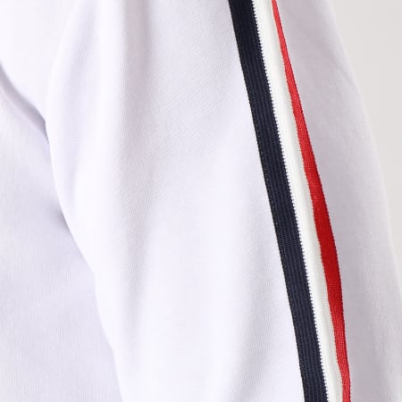 LBO - Top con girocollo e strisce blu bianco rosso 580 bianco