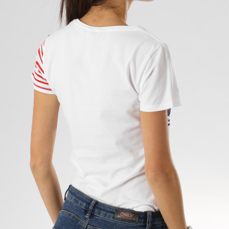Kaporal - Tee Shirt Femme Bowel Blanc