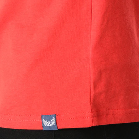 Kaporal - Tee Shirt Col V Delmo Rouge