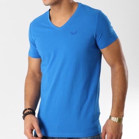 Kaporal - Lot de 2 Tee Shirts Gift Bleu Roi Blanc