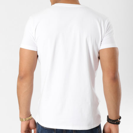 Kaporal - Lot de 2 Tee Shirts Gift Blanc Gris Chiné