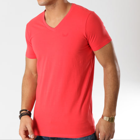 Kaporal - Lot de 2 Tee Shirts Gift Rouge Blanc