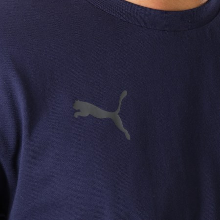 Puma - Tee Shirt OM MMS Bleu Marine