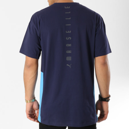 Puma - Tee Shirt OM MMS Bleu Marine