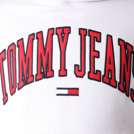 Tommy Jeans - Sweat Capuche Clean Collegiate 5911 Blanc
