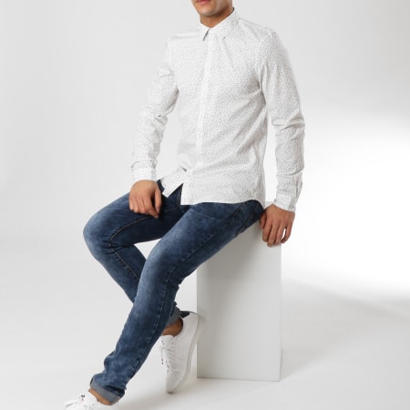 Petrol Industries - Chemise Manches Longues SIL417 Blanc