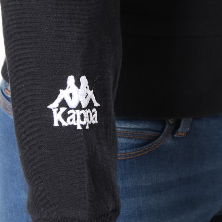 Kappa - Sweat Capuche Femme A Bandes Authentic Frostie 303VGV0 Noir