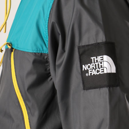 The North Face - Coupe Vent 1990 Mountain Noir Vert D'Eau