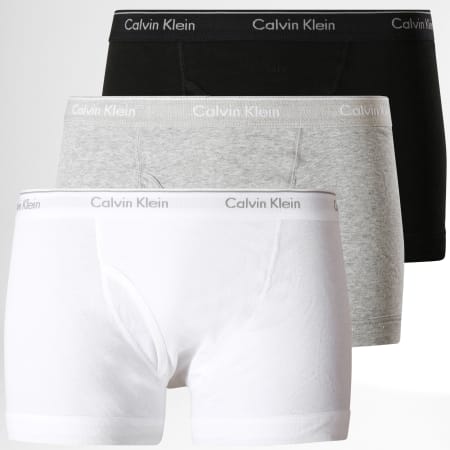 Calvin Klein - Juego De 3 Boxers NB1893A Blanco Negro Brezo