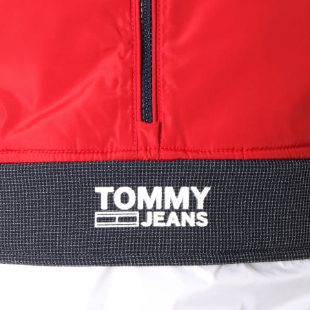 Tommy Hilfiger - Veste Outdoor Color Block Popover 5429 Rouge Blanc 