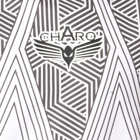 Charo - Sweat Crewneck Tribal Blanc Noir