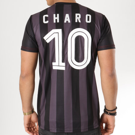 Charo - Tee Shirt De Sport Champion Noir Gris Anthracite