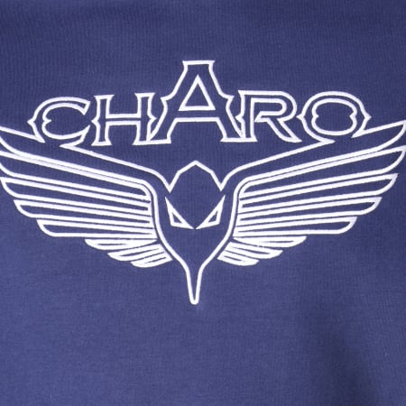 Charo - Sweat Capuche Avec Bandes Division Bleu Marine Blanc Rouge